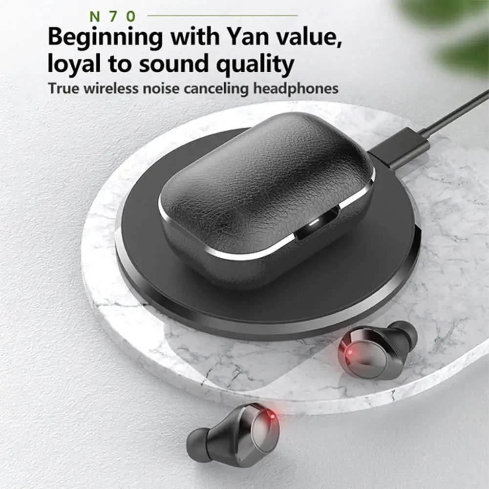 Bluetooth в ухо Автоматическое Сопряжение наушники гарнитура поддерживает Беспроводное зарядное устройство сенсорный наушник непрерывно подключенный Спорт# N