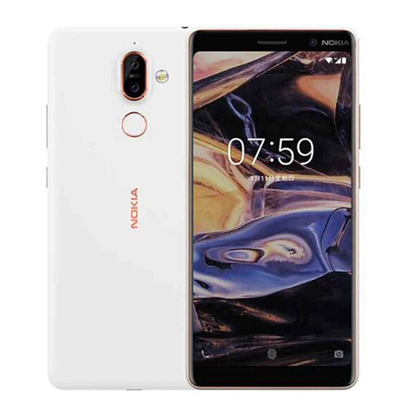 Смартфон Nokia 7 Plus NFC 4 Гб ОЗУ 64 ПЗУ экран 6 0 дюйма 3800 мАч процессор Snapdragon 660