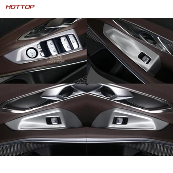 

Stainless Steel Window Switch Adjust Lift Panel Cover Trim Garnish Frame for BMW 3 Series 325li 2020