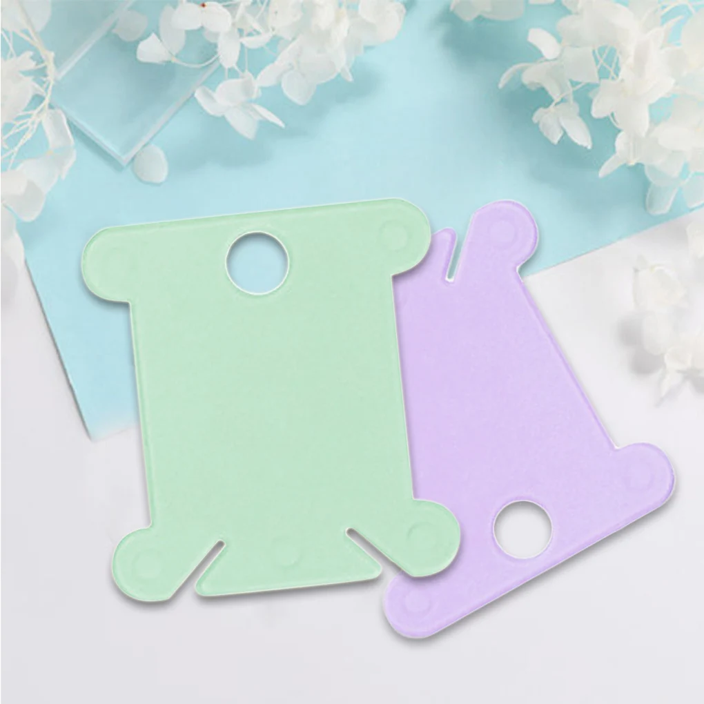 20pcs/50pcs/100pcs Plastic Cross Stitch Winding Board Sewing Tool Wire Clamp Holder Coil Spool Set | Дом и сад