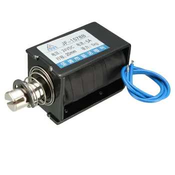 

uxcell JF-1578B DC 24V 5A 5KG 20mm Pull Push Type Open Frame Linear Motion Solenoid Electromagnet
