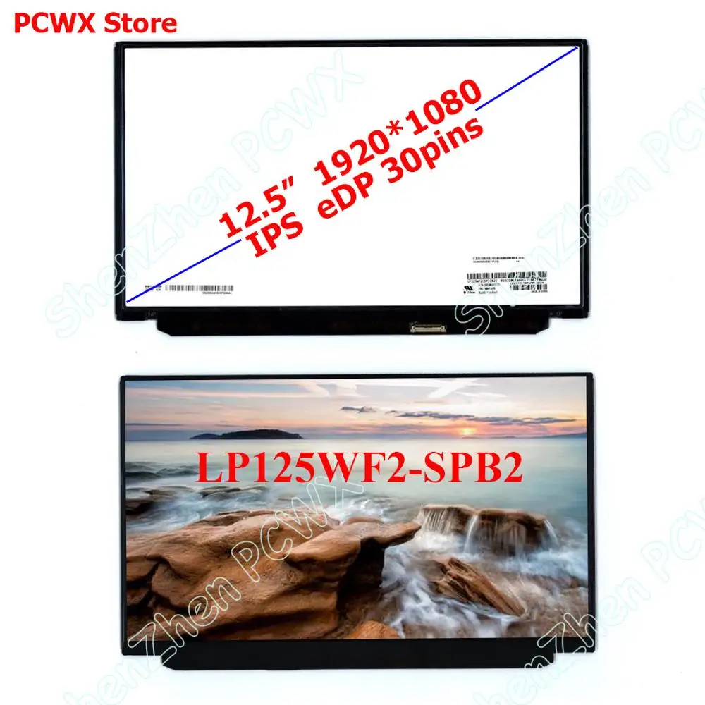 

LP125WF2-SPB2 LP125WF2(SP)(B2) 12.5" LCD Laptop Screen for Lenovo thinkpad X260 X260i Screen FHD/2K 1920Ч1080 IPS eDP 30pins