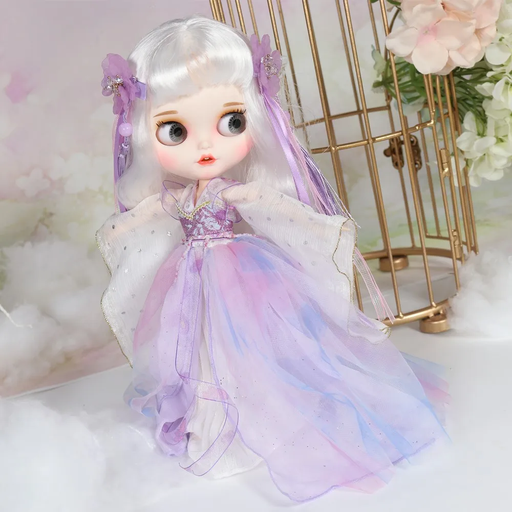 ICY Blyth кукла с нарядами Smilling ртом резные губы матовое лицо сустава тела 1/6 bjd, licca, pullip