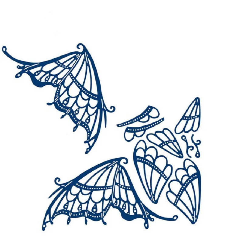 

YaMinSanNiO Butterfly Lace Metal Cutting Dies Scrapbooking New 2019 Craft Dies Cuts for Card Making DIY Embossing Die Mold Set
