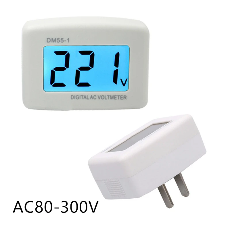 Новинка Φ AC 80 300V 199V вольтметр с жк цифровым дисплеем тестеры 15% плоская вставка