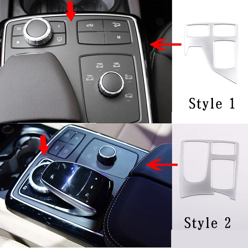 Для GLGLS X166 2013-19 автомобильные аксессуары ABS центральное управление мультимедийная рамка украшение для Mercedes-Benz ML GLE W167 2012