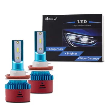 

Bedehon 1 Set Super Brightness Mini Mi8 LED H11 LED Headlight Replacement Bulb 1860 Chip 6500K 3600LM 48W 12V LED Lights for Car