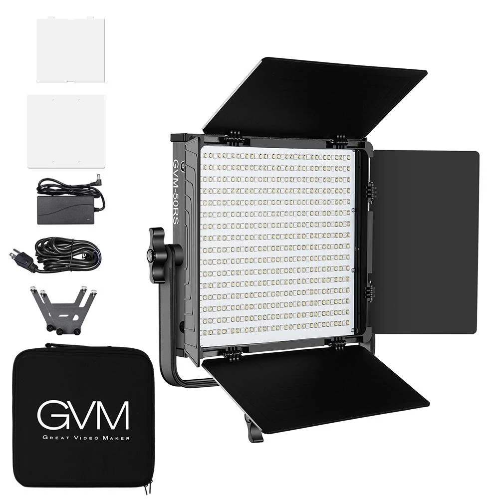 GVM 50RS RGB светодиодный видео свет Полноцветный CRI TLCI 95 + двухцветный 3200K ~ 5600K