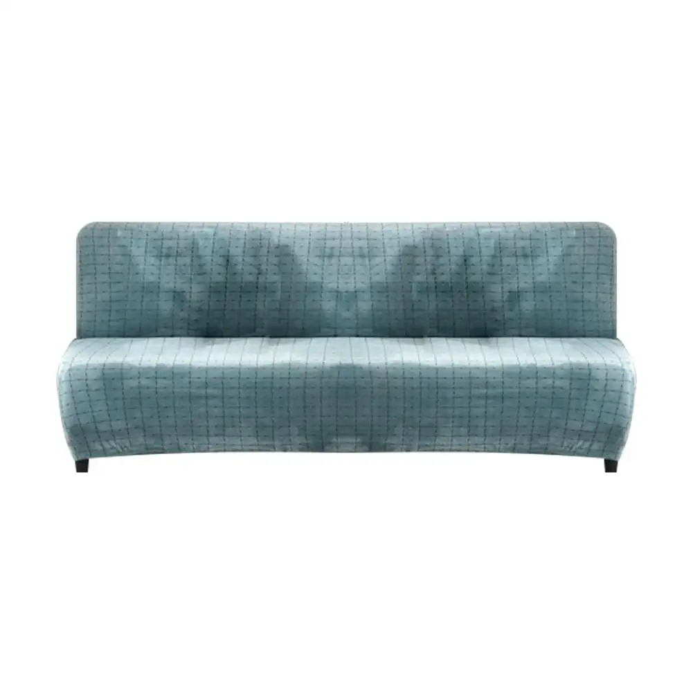Зимние плотные эластичные Чехлы для дивана и кровати, 8 цветов, полностью складные, без подлокотников, эластичные постельные принадлежности, чехлы для дивана, Легко заменяемые, чистящие - Цвет: Mint Green