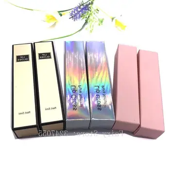 

50/100pcs 23*23*107mm Cosmetic Paper Packing Box for Lipgloss Tube, 2.3*2.3*10.4cm Pink Colored Packing Box of Lip Gloss Bottle