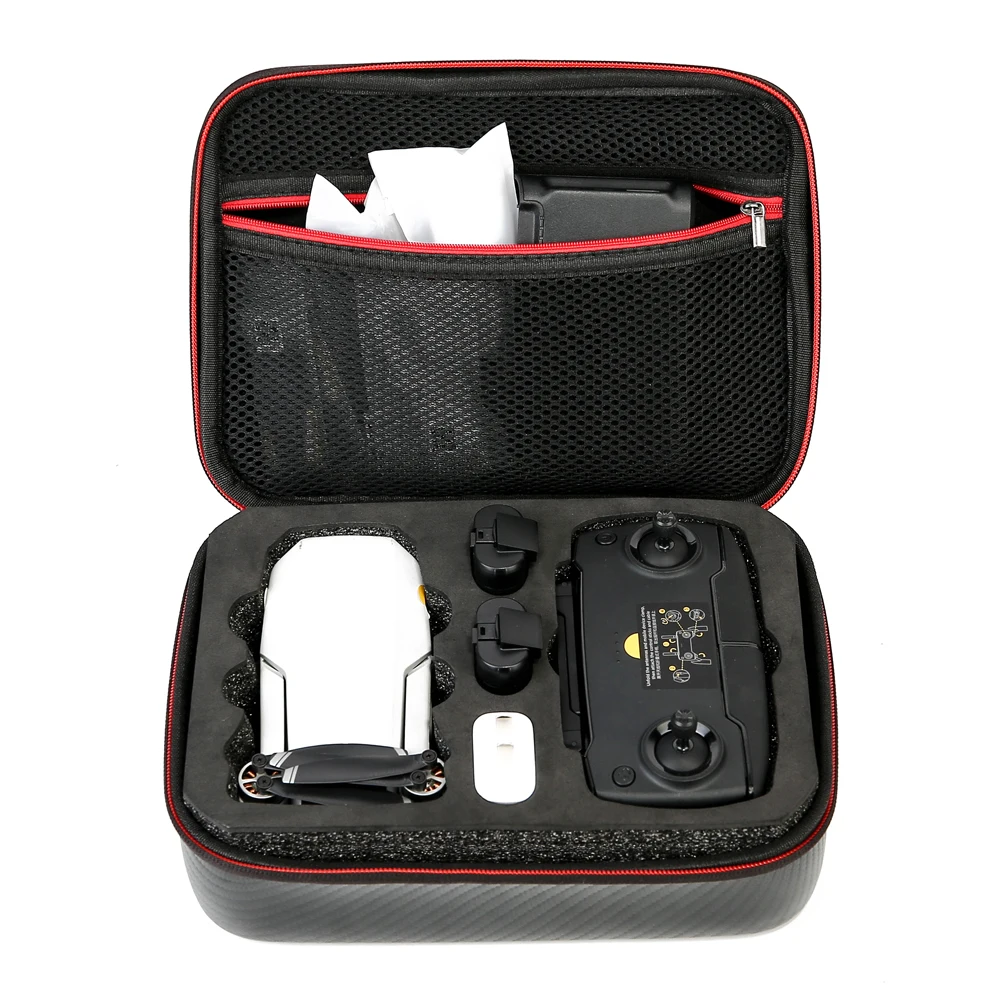 black camera bag Drone Shoulder Bag For DJI Mavic Mini/SE Portable Storage PU Leather Handbag Waterproof Carrying Case Box Hard Strap Accessories camera case