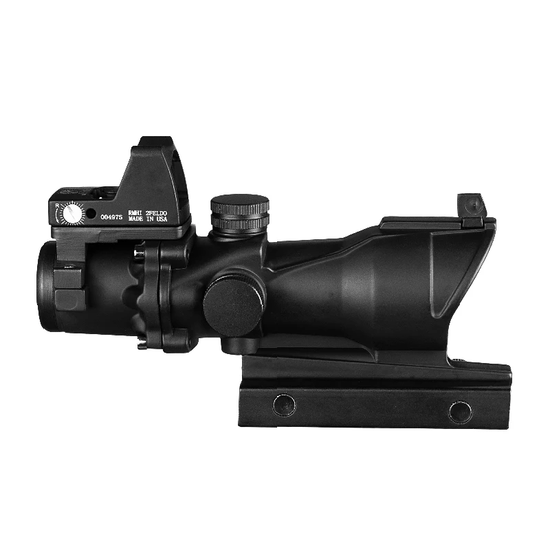 Trijicon ACOG 4x32 оптический прицел для охоты охотничий Airsoft с доктера Mini черный