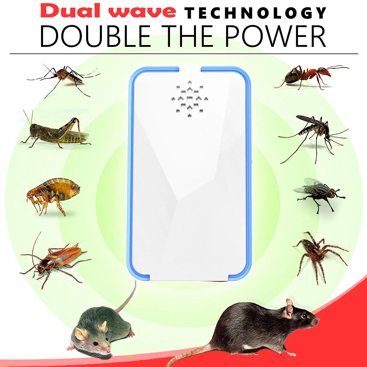 Pest reject for mosquito anti cockroach bug multifunctional ultrasound's insect repellent Harmless and Radiation-free