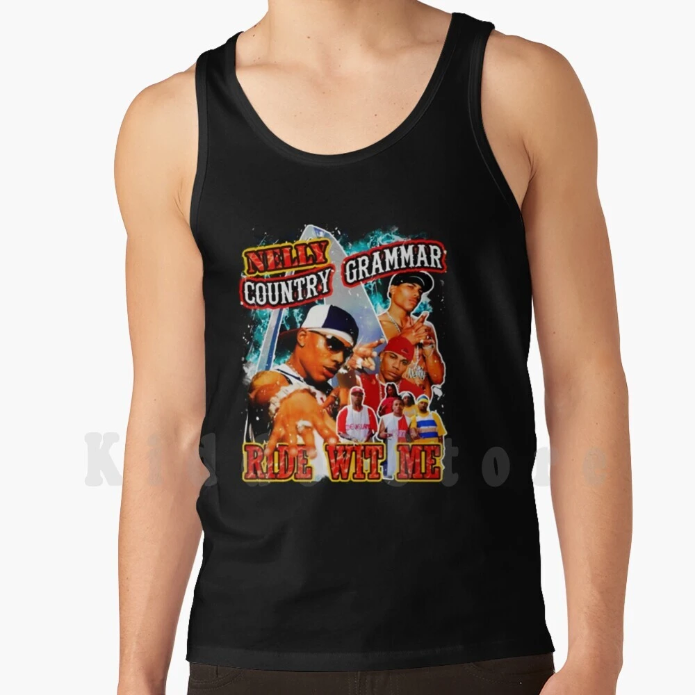 Vintage Inspired Hip Hop Nelly 90S Rap tank tops vest 100% Cotton Nelly Dates Song List Who Is Nelly|Tank Tops| -
