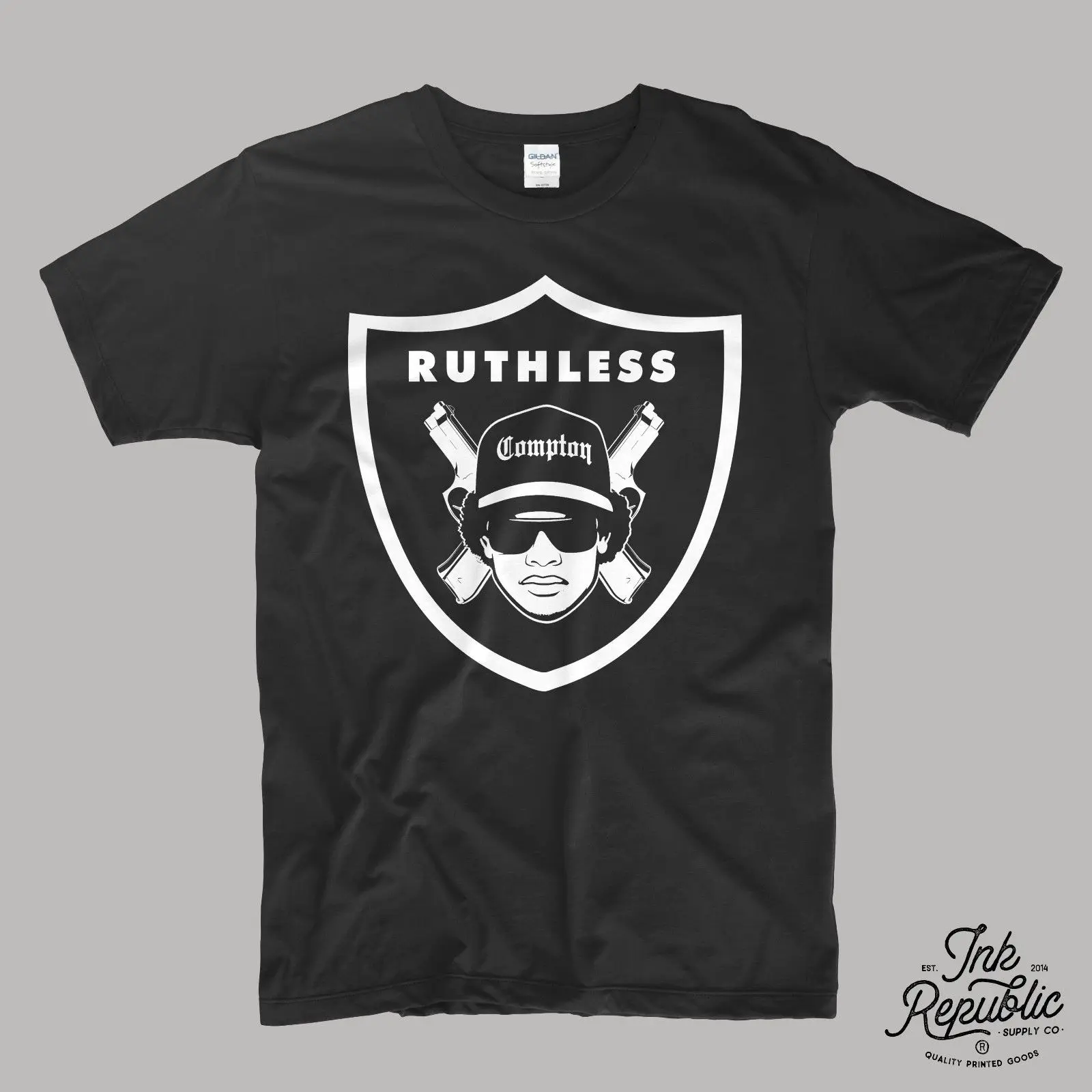 EAZY E RAIDERS футболка NWA хип хоп Рэп Compton безжалостная Повседневная принтованная