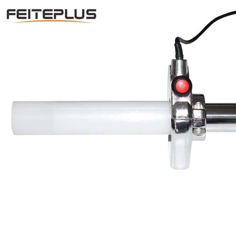 

Motorcycle Universal 22MM 7/8" Push/Pull Throttle Fuel Oil Handlebar Control Grips With Cable and Start Switch Button Silver