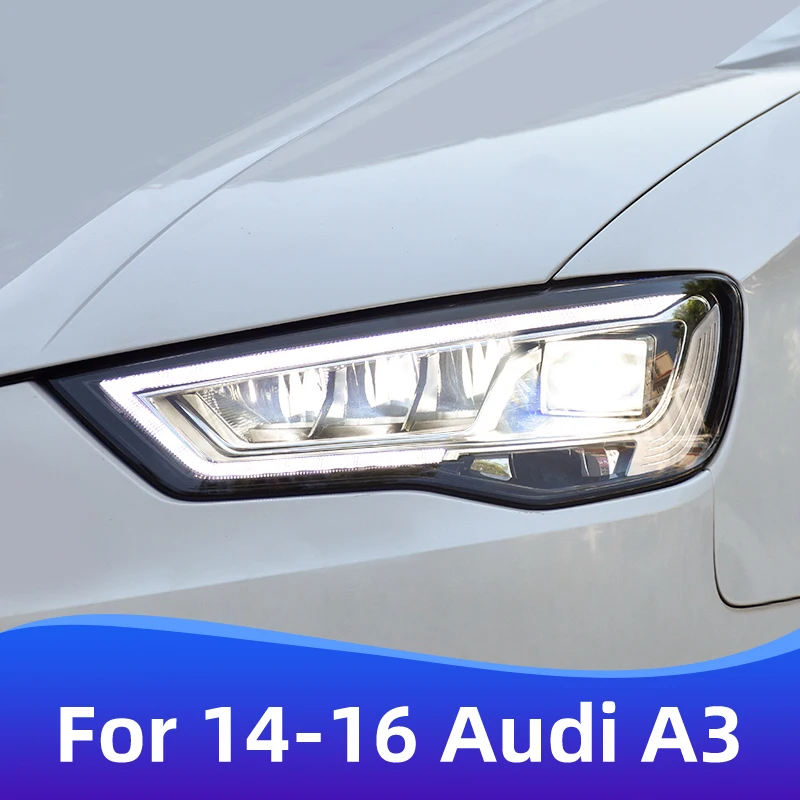 

For 2014-2016 Audi A3 headlight assembly modified full LED upgrade new high-distribution streamer turn lamp headlight