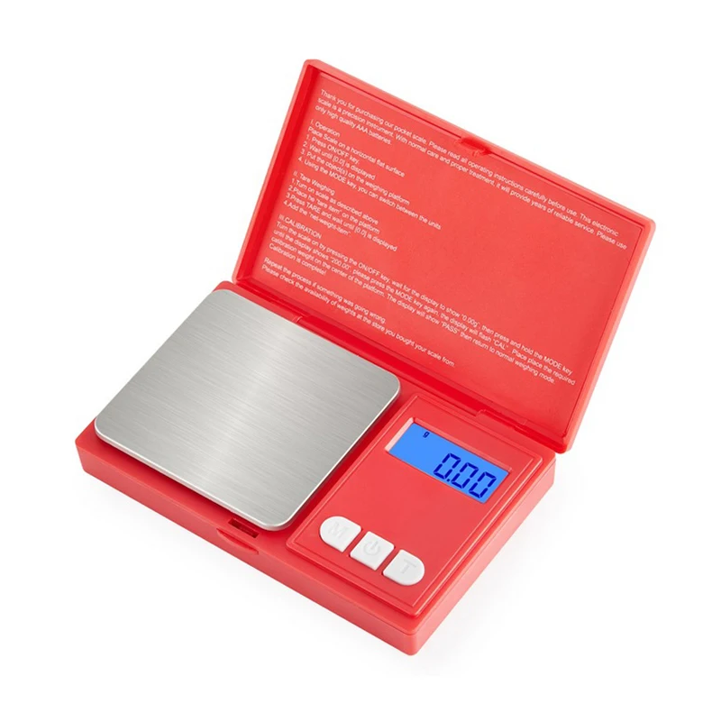 1000g 0.1g 0.01g jewelry scales high precision digital Kitchen scales mini gram Electronic Scales LCD hand scales pocket weight scales Portable Palm weighing balance libra - Цвет: 1000g 0.1g