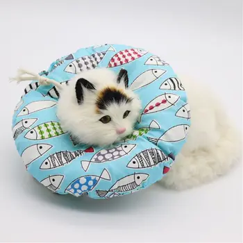 

Pet Cat Anti Bite Scratch Neck Collar Soft Headgear Protective Cover Circle for Puppy Kitten