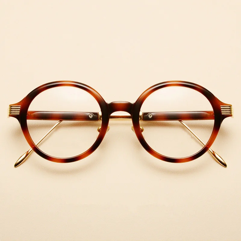 

Brand Retro Round Women Eyewear Oversize Female Optical Glasses Frame Floral Vintage Prescription Spectacles Clear Big Goggles