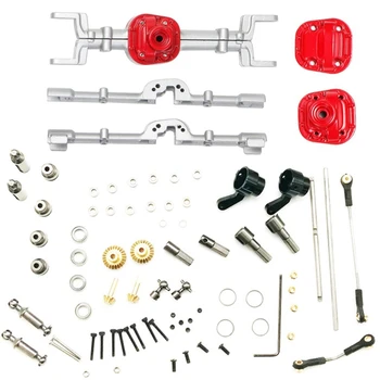 

MN Model 1:12 D90 D91 4X4 Front Rear RC Car Spare Parts Upgrade Metal Axle Housing Replacement Accessories,Silver