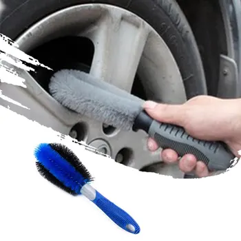 

Car Vehicle Motorcycle Wheel Hub Rubbing Tire Rims Dust Washing Brush Cleaner Cleaning Tool For Auto Truck