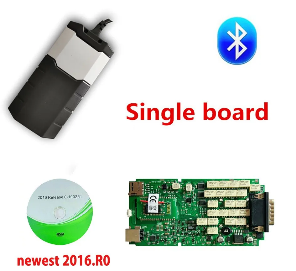 Одинарная зеленая плата pcb с bluetooth obd obd2 диагностики для delphis vdijjk autocoms pro vd ds150e cdp автомобиля и сканер для грузовиков