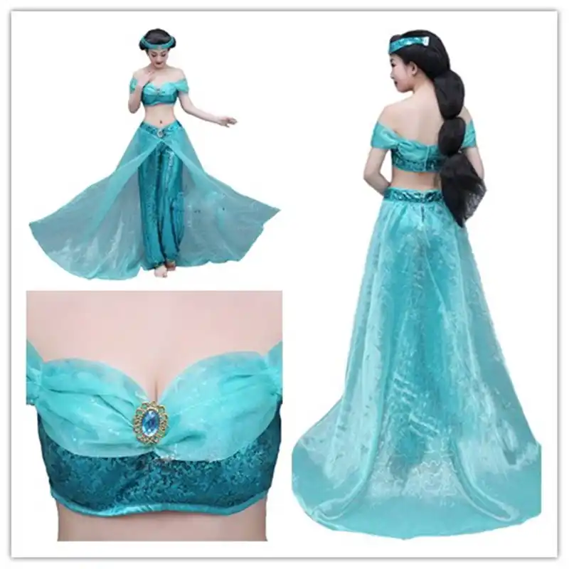 vestido princesa jasmine aladdin