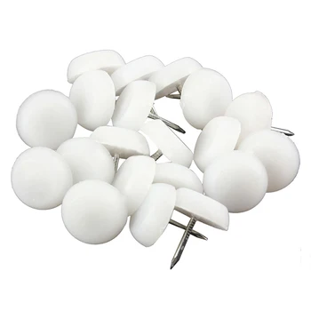 

100x 14mm Felt Feet Pad Skid Glide Nail Protector Furniture Chair Table Leg