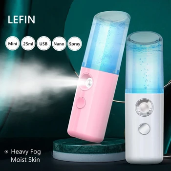 

25ML Mini Nano Facial Sprayer USB Nebulizer Face Steamer Humidifier Hydrating Anti-aging Wrinkle Women Beauty Skin Care Tools