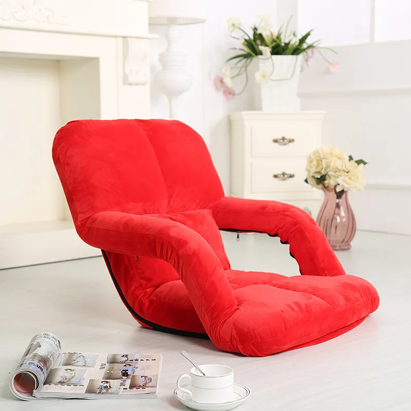 

A3-Creative with Armrests Beanbag Small Sofa Tatami Foldable Single Person Bed Armchair