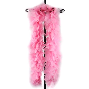 

200 Grams Beautiful Fluffy Turkey Feather Boa Trim Scarf Wedding Party Dress accessories Feathers for Crafts 2Meters Wholesale