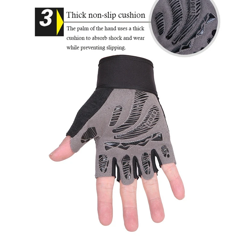 Спортивные Перчатки для фитнеса и велоспорта, регулируемые противоскользящие перчатки для занятий альпинизмом на открытом воздухе