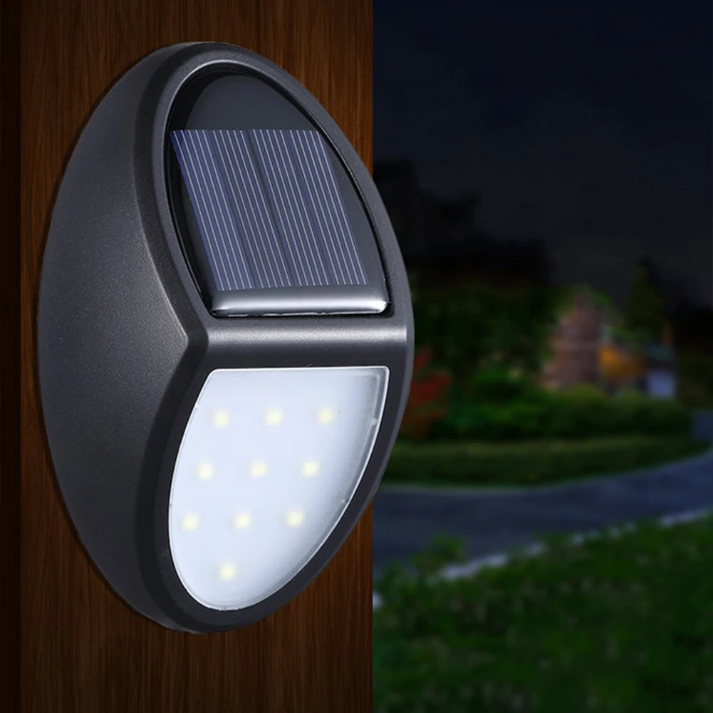 Съемный 10led настенный светильник на солнечных батареях для улицы помещения