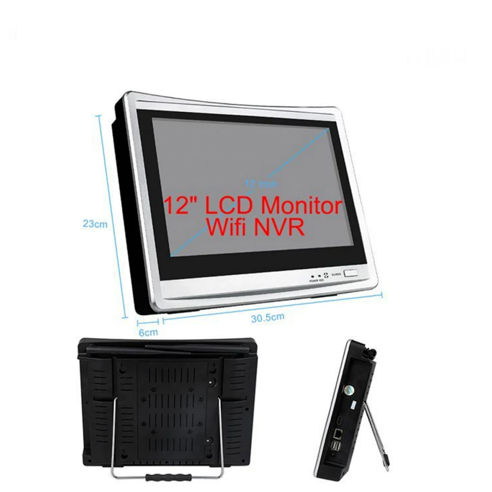 8 канальный Full HD Wi Fi Беспроводной NVR экран CCTV система 1080P IP камера wifi Открытый