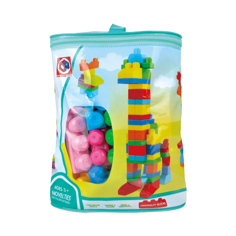 

Large Particles Plastic Building Blocks 188-573 with Numbers Paradise 60 Block Puzzle Building Blocks Manufacturers Supply