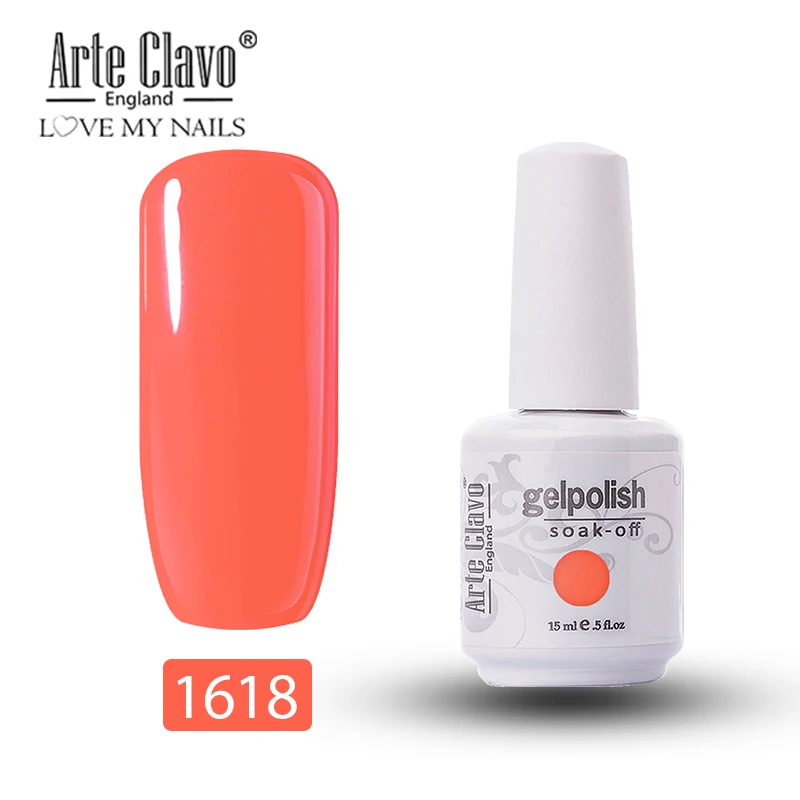 Распродажа Arte Clavo УФ-гель для ногтей Полупостоянный праймер верхнее покрытие гель лак для ногтей маникюр гель лак для ногтей - Цвет: 1618