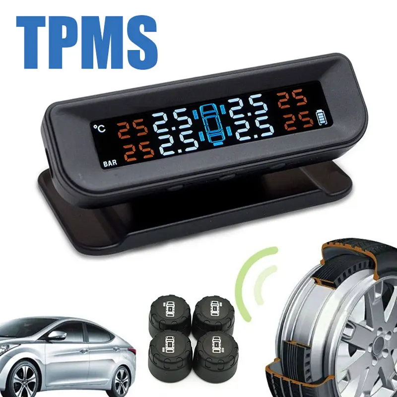 Универсальная система контроля давления в шинах TPMS USB Tmps Gauge система контроля в шинах стабильные внешние/внутренние датчики