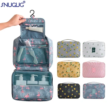 

Travel Waterproof Makeup Bag Hanging Woman Toilet Bag Folding Cosmetic Bag Organizer Washing Bag Portable Toiletry Kit Pouch
