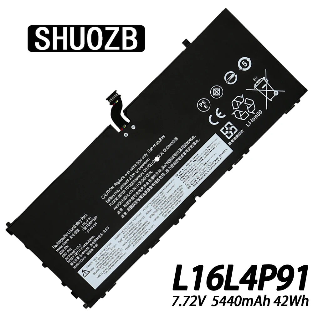 Nova L16l4p91 01av454 01av454 01av453 x1 L16m4p91 para Lenovo Thinkpad Tablet Gen Sb10k97598 Sb10k97599