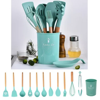 

Kitchenware Silicone Cooking Utensil with Wood Handle For Kitchen