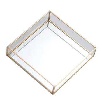 

Geometric Succulent Small Plants Air Planter Terrarium Box - Decorative Glass Jewelry Box, Display Show Box