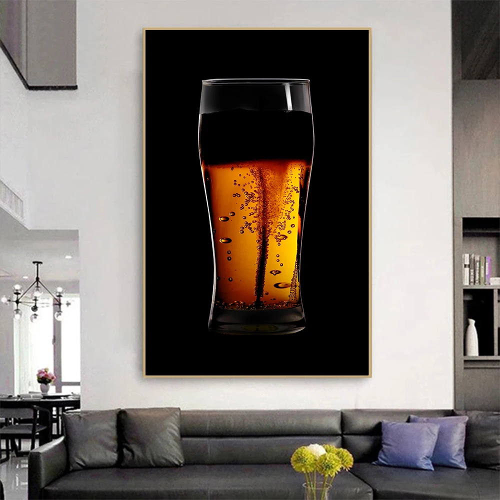 

Modern Canvas Art Beer Mug Posters and Prints Canvas Painting Wall Art Pictures For Living Room Decor Home Decoration Paintings