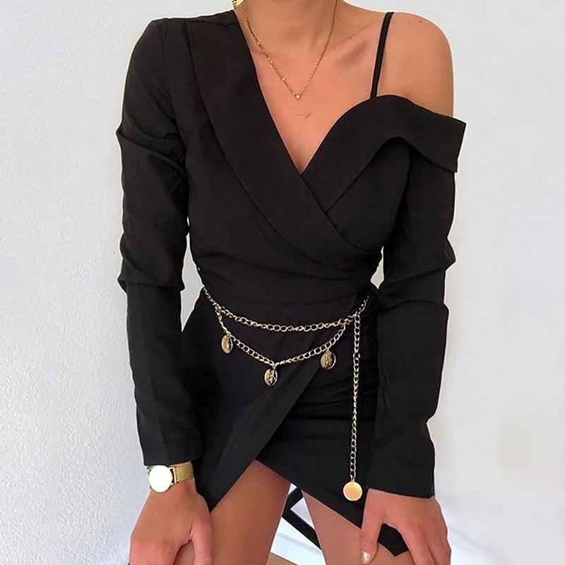 Online Rosso Nero Delle Donne Ufficio Vestito Da Partito Mini Femme Robe Elegante Off Spalla Con Scollo A V Aderente Fiocchi e Fasce Vestito Sexy Clubwear Solido GV749