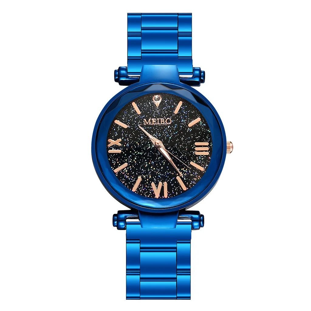 

2019 New Brand Starry Sky Women Watch Fashion Elegant Magnet Buckle Vibrato Purple Gold Ladies Wristwatch Luxury Women Watches