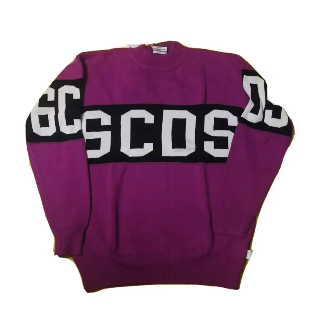 21SS 6cds Sweater Men Women 1:1 High Quality patchwork viva mb Streetwear Hip Hop 6cds sweater mens cable knit jumper