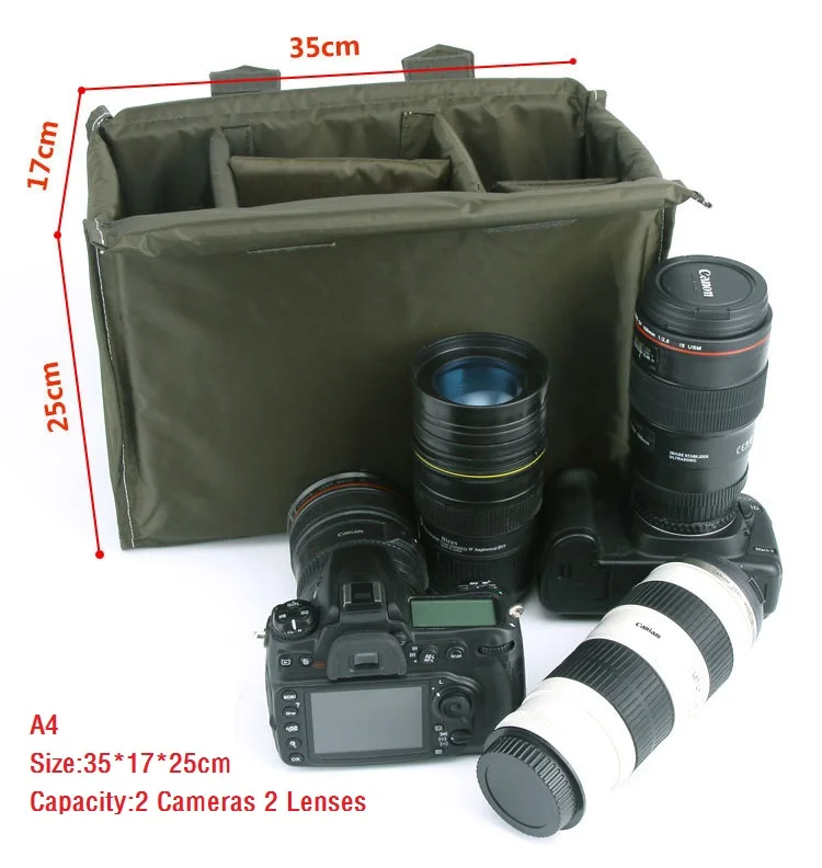 Bolsa para Câmera Digital Estojo Espelhado à Prova Dágua para Nikon Sony e Canon - Image 6