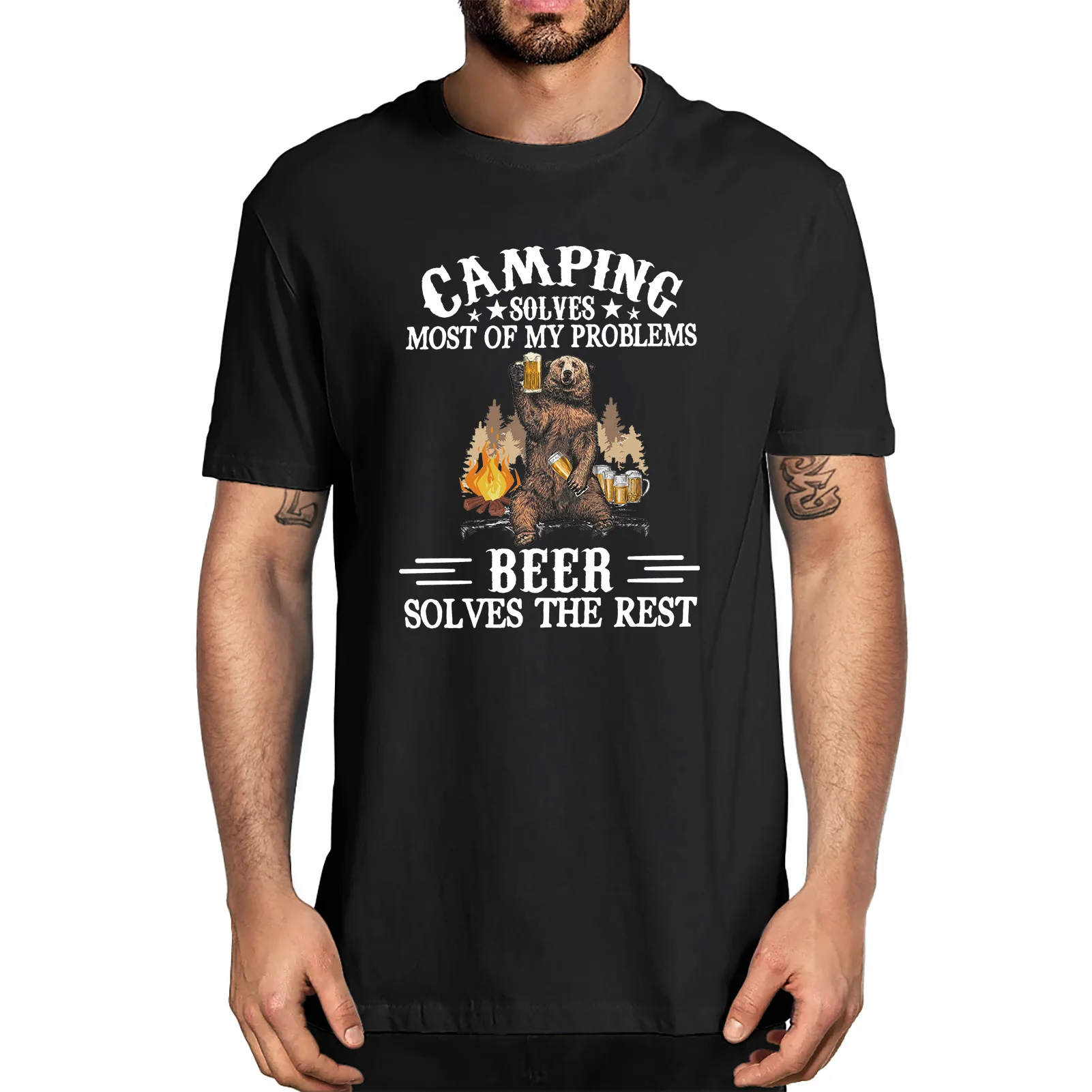 Camping Shirts Funny Funny Beer Men Shirt Funny Camping Tshirts