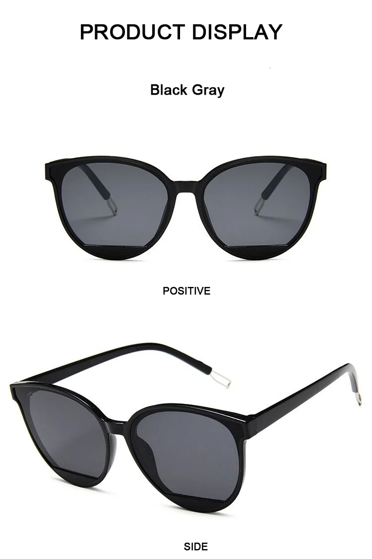 Nouveau rétro Sexy miroir lunettes de soleil femme marque concepteur Vintage oeil de chat noir lunettes de soleil femme dames UV400 Oculos_voghion.com