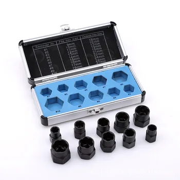 

10 Pcs Hexagon Bolts Damaged Screws Nut Extractor Removal Tools Hand Tools Set Multiple Sizes High Strength Durable Universal